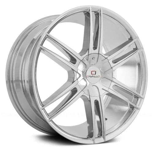 Cavallo CLV-20 22x8.5 5x112/5x114.3 38 ET 74.1 CB Chrome (CLV20228551121143+38C)