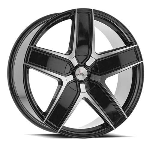 Cavallo CLV-31 18x8 5x110/5x114.3 35 ET 74.1 CB Gloss Black Machined (CLV31188051101143+35BM)