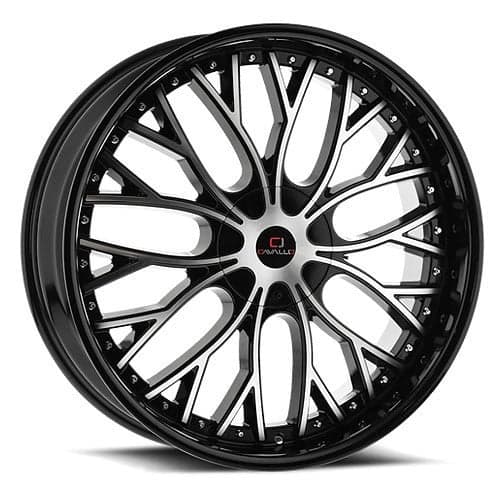 Cavallo CLV-33 24x9 5x115/5x120 18 ET 78.1 CB Gloss Black Machined (CLV3324905115120+18BM)