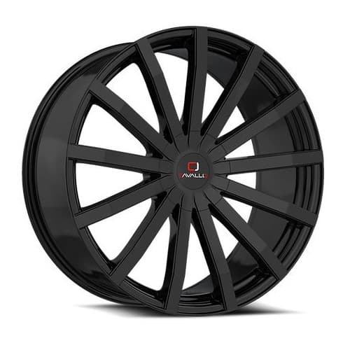 Cavallo CLV52 22x9.5 5x115/5x120 15 ET 74.1 CB Gloss Black (CLV5222955115120+15GB)