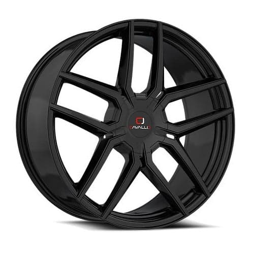 Cavallo CLV-55 22x8.5 5x114.3/5x120 38 ET 74.1 CB Gloss Black (CLV55228551143120+38GB)