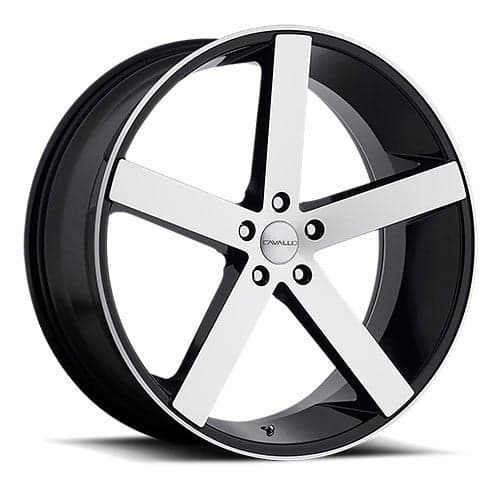 Cavallo CLV-5 24x9 5x115 15 ET 74.1 CB Gloss Black Machined (CLV524905115+15BM)