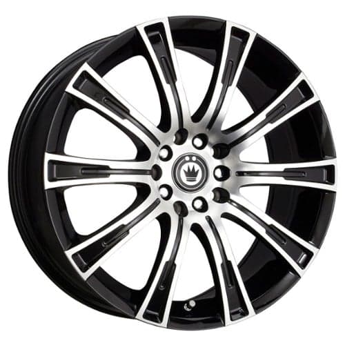 Konig Crown 16x7.5 4x100/4x108 45 ET 73.1 CB Gloss Black / Machined Face (CW67D08455)