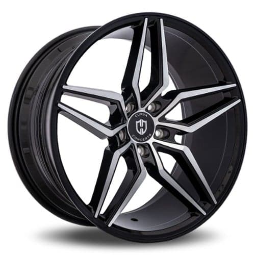 Curva C25 20x10 5x120 40 ET 73.1 CB Black with Machined Face (C25-20101204072BMF)