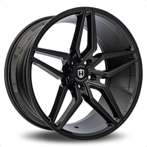 Curva C25 20x10 Blank 5 Lug 40 ET 73.1 CB Gloss Black (C25-2010BLNK4073BLK)