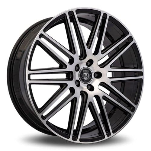 Curva C50 22x10.5 5x114.3 40 ET 73.1 CB Black with Machined Face (C50-221051144073BMF)