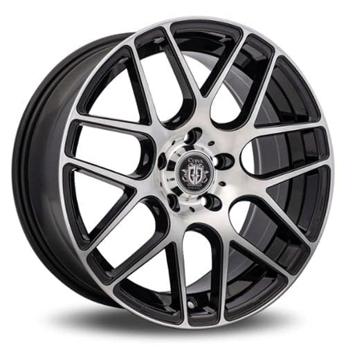 Curva C7 19x9.5 5x120 40 ET 72.56 CB Black with Machined Face (C7-19951204072BMF)