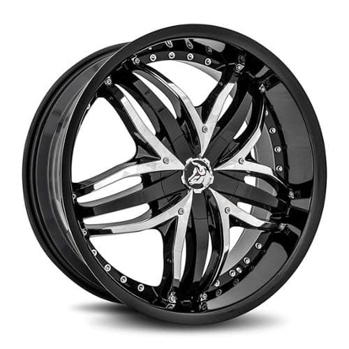 Diablo Angel 20x8.5 5x114.3/5x120 35 ET 73.1 CB Black Chrome Inserts (ANG-2085D403573B)