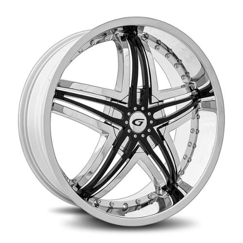 Diablo Blitz 24x10 6x135/6x139.7 35 ET 87.1 CB Chrome Black Inserts (G1-2416D593587L)