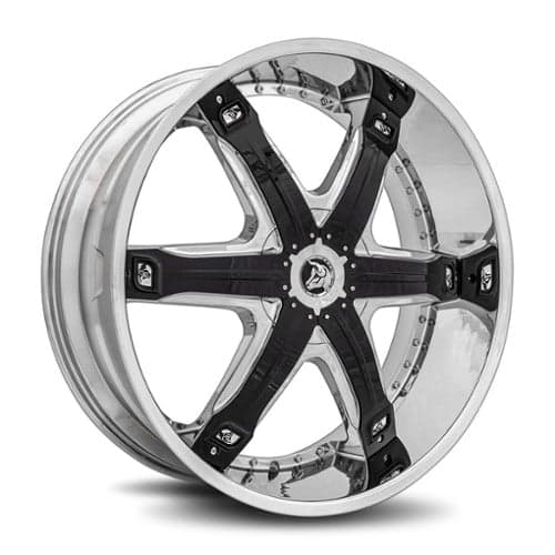 Diablo Fury 24x10 Blank 5 Lug/Blank 6 Lug 35 ET 78.1 CB Chrome (FUR-241BLNK3578)