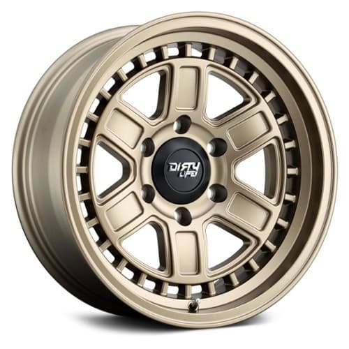 Dirty Life Cage 9308 17x8.5 6x135 -6 ET 87.1 CB Matte Gold (9308-7836MGD)