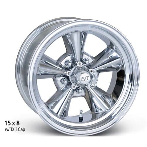 E-T Wheels Classic V 15x15 -88.9 to 76 ET 73 CB Polished (custv1515p2)