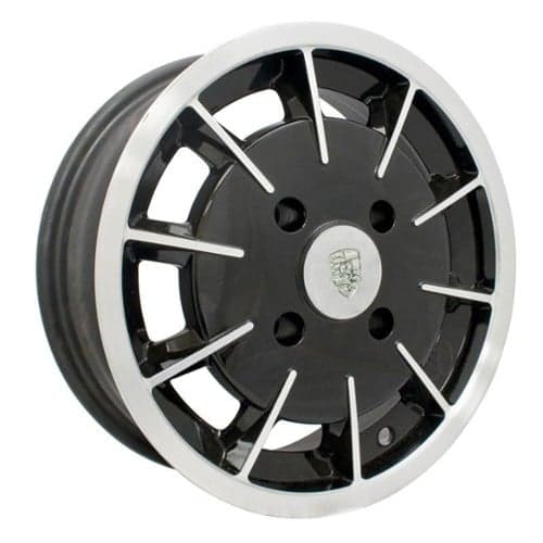 Empi Gasser 15x5.5 45 ET 73 CB Gloss Black/Polished Lip/Spokes (10-1081-0)