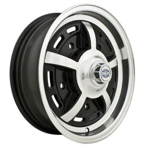 Empi Sprintstar 5-Lug 15x5 20 ET 73 CB Gloss Black/Polished Lip/Spokes (00-9689-0)