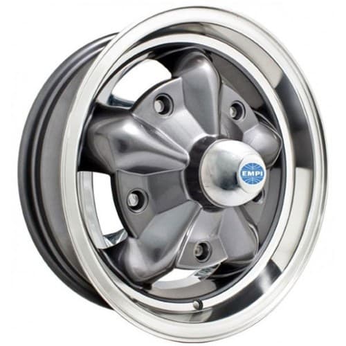 Empi Torque Star 15x5 16 ET 73 CB Anthracite/Polished Lip (00-9754-0)