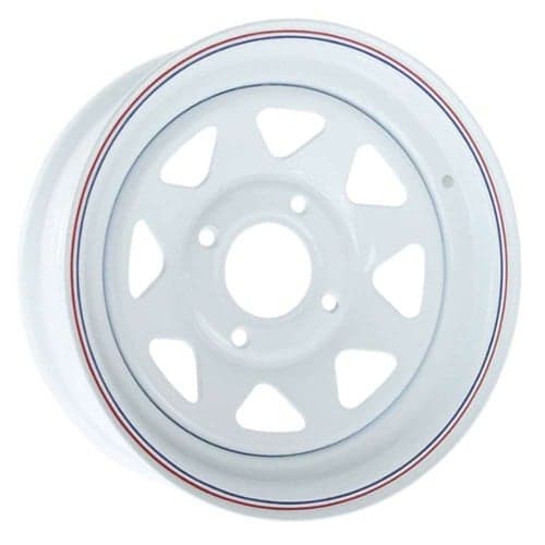 Empi VW Baja Bug 4Lug 15x5 -12 ET 73 CB White (10-1002-0)