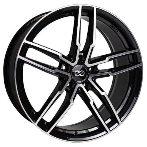 Enkei SS05 17x7.5 5x100 45 ET 72.56 CB Black Machined (511-775-8045BKM)