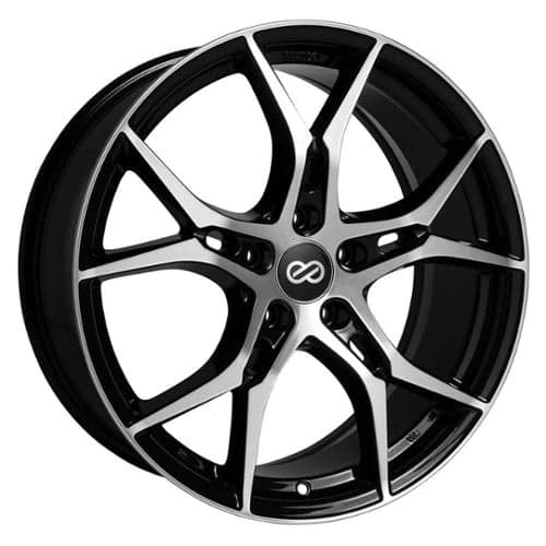 Enkei Vulcan 17x7.5 5x114.3 45 ET 72.56 CB Black Machined (517-775-6545BKM)