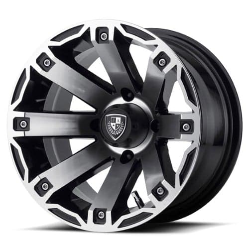 Fairway Alloy FA143 Rage 12x7 4x101.6 -47 ET 70.7 CB Machined Gloss Black (FA-143-M)