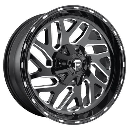 Fuel UTV Triton D581 18x7 4x137 13 ET 110.1 CB Gloss Black / Milled (D5811870A644)