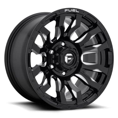 Fuel Blitz D673 16x8 6x139.7 1 ET 106.1 CB Gloss Black / Milled (D67316808445)