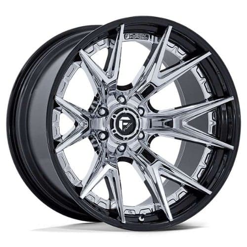 Fuel Catalyst FC402 22x10 8x165.1 -18 ET 125.1 CB Chrome Black Lip (FC402PB22108018N)