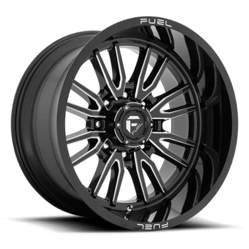 Fuel Clash 8 D761 20x9 8x180 1 ET 124.2 CB Gloss Black Milled (D76120901850)