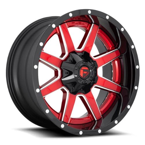 Fuel D250 Maverick 20x10 5x127/5x139.7 -19 ET 87.1 CB Candy Red w/Black Lip (D25020005747)