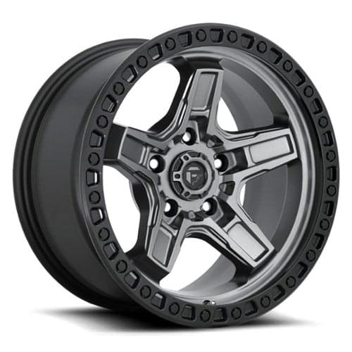 Fuel Kicker D698 17x9 5x127 -12 ET 71.5 CB Matte Gunmetal/Black Bead (D69817907545)