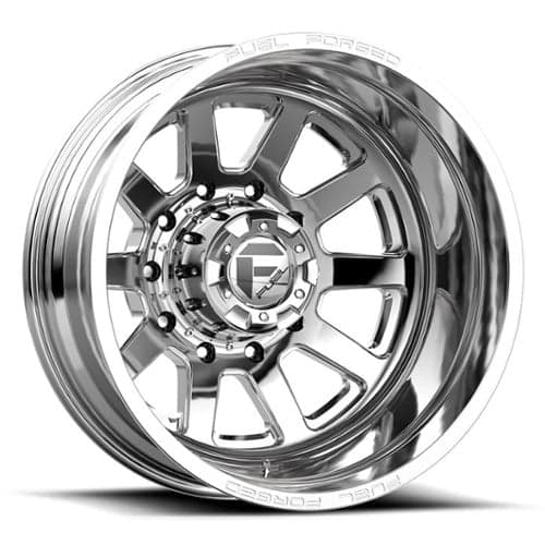 Fuel DE09 FF09D Dually 10 Rear 24x8.25 10x225 -200 ET 170.1 CB Polished (DF092482A935)