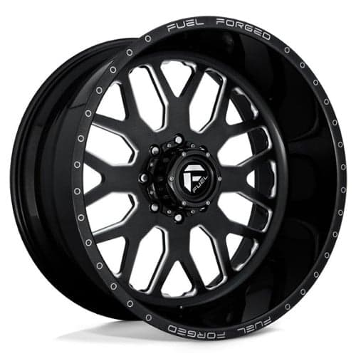 Fuel DE19 FF19D SSF 22x12 10x170 -50 ET 125.1 CB Gloss Black Milled (DE192220A845)