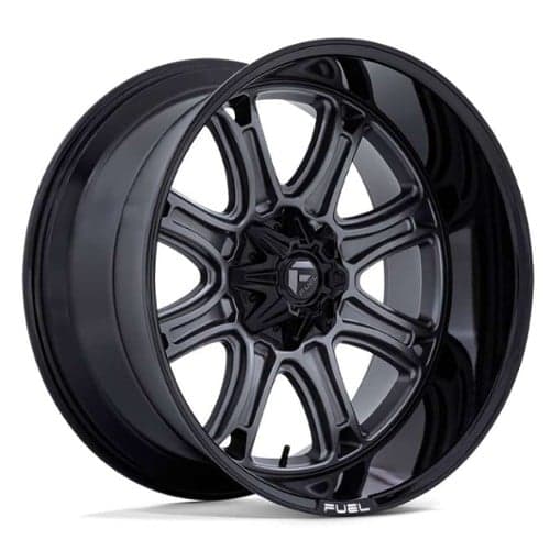 Fuel Darkstar FC853AB 22x10 6x135/6x139.7 10 ET 106.1 CB Matte Gunmetal w/Black Lip (FC853AB22106710)