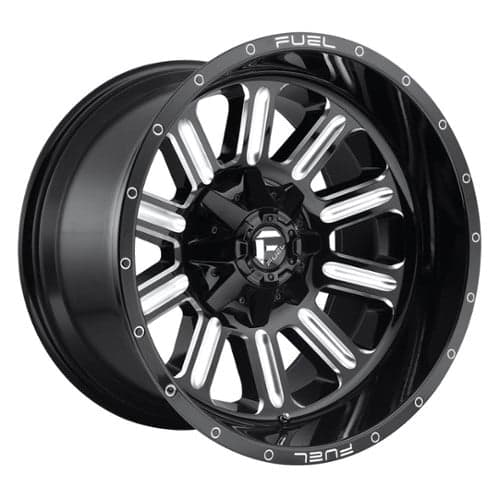 Fuel Hardline D620 15x8 5x114.3/5x120.65 -18 ET 72.56 CB Gloss Black & Milled (D62015800437)