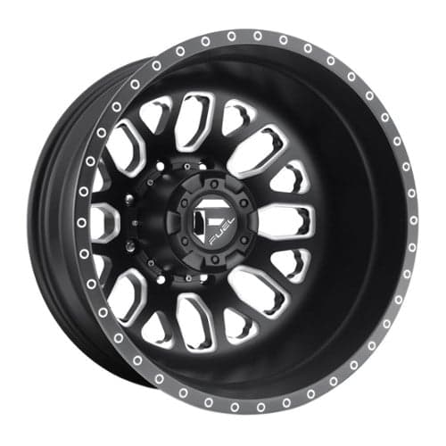 Fuel Mono DE192 Dually Rear 20x8.25 8x200 -202 ET 142.2 CB Black Milled (DE1920829235)