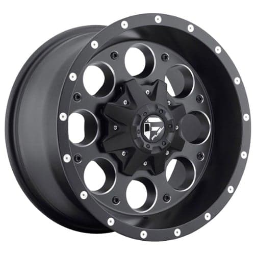 Fuel Revolver D525 15x8 5x114.3/5x120.65 -18 ET 72.56 CB Matte Black & Milled (D52515800437)