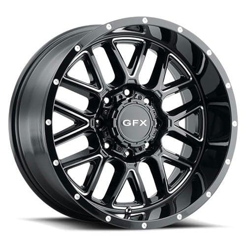 GFX TM5 18x9 5x127/5x139.7 0 ET 78.3 CB Gloss Black Milled (TM5890500900GBM)