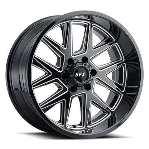 GFX TM6 18x9 5x127 12 ET 71.5 CB Gloss Black Milled (TM6890512712GBM)