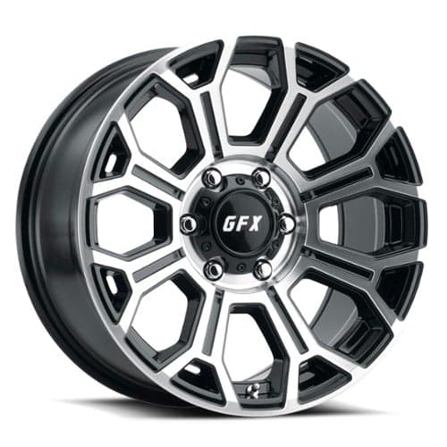 GFX TR19 16x8.5 8x165.1 -6 ET 125.2 CB Gloss Black Machined Face (T196858165N6GBMF)