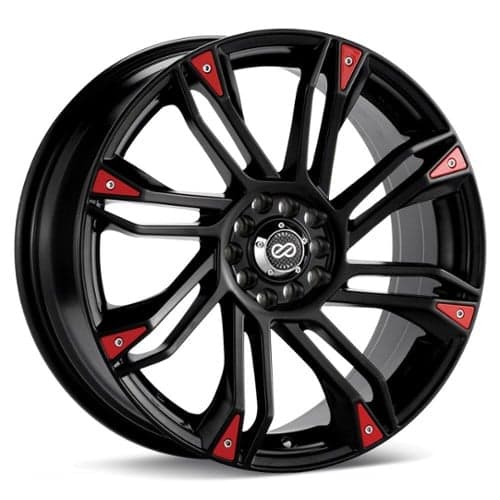 Enkei GW8 17x7 5x100/5x114.3 42 ET 72.56 CB Black / Red (448-770-0242BK)