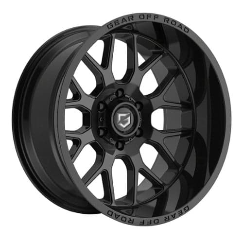 Gear Off Road 763B Raid 18x9 8x180 18 ET 124.3 CB Gloss Black (763B-8908918)