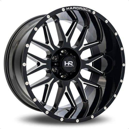 Hardrock Offroad Affliction Xposed 22x12 6x135 -44 ET 87.1 CB Gloss Black Milled (H500-221236144BM)