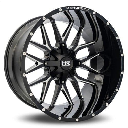 Hardrock Offroad H700 Affliction 22x10 5x127/5x139.7 -19 ET 87 CB Gloss Black Milled (H700-221052119GBM)