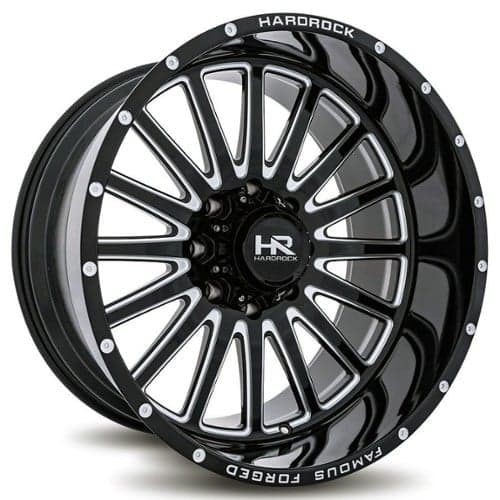 Hardrock Offroad H802 22x12 8x170 -51 ET 125.2 CB Gloss Black Milled (H802-221270151BM)