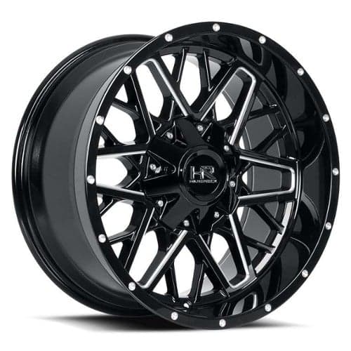 Hardrock Offroad H714 20x10 5x127/5x139.7 -19 ET 87 CB Gloss Black Milled (H714-201052119GBM)