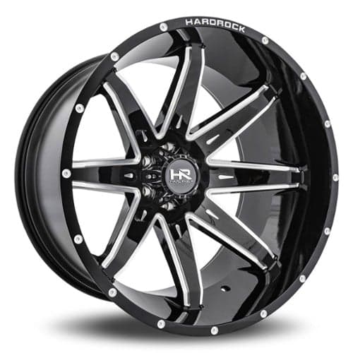 Hardrock Offroad PainKiller XPosed 26x14 8x170 -76 ET 125.2 CB Gloss Black Milled (H502-261470176BM)