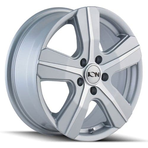 Ion Alloy 101 16x6.5 5x108 50 ET 63.3 CB Silver w/Machined Face (101-6631S)