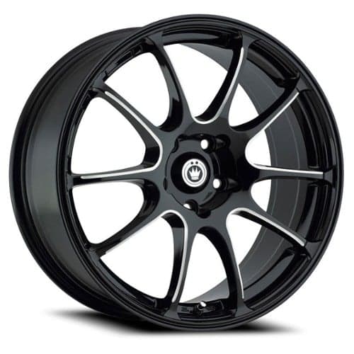 Konig Illusion 15x6.5 5x114.3 38 ET 73.1 CB Black/Ball Cut Machine (IL56514385)