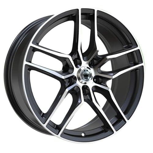 Konig Intention 16x7.5 5x112 45 ET 66.6 CB Gloss Black / Machined Face (IO76512455)