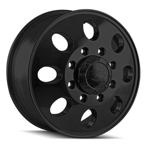 Ion Alloy 167 Dually Front 17x6.5 8x165.1 125 ET 130.2 CB Matte Black (167-7681FMB)