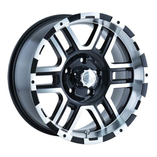 Ion Alloy 179 16x8 5x114.3 10 ET 83.8 CB Black W/Machined Face (179-6865B)